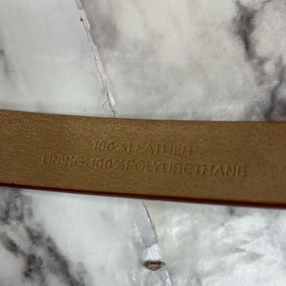 Talbots Leopard Calf Hair Belt with Gold Buckle size medium Y2K 90s animal print - Picture 3 of 5